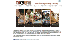 Desktop Screenshot of earlyliteracylearning.org